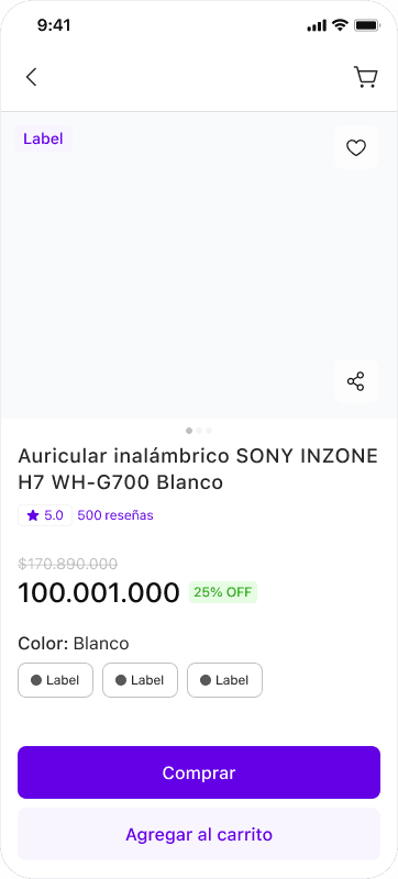 Altatienda — product detail page