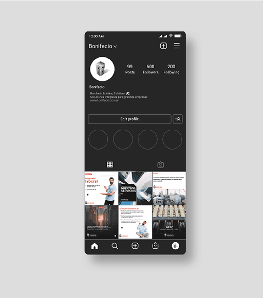 Bonifacio — phone mockups
