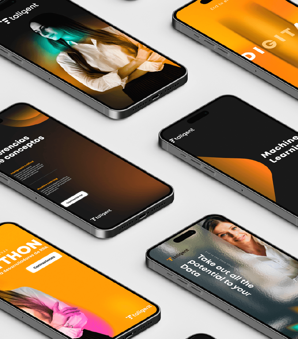 Taligent — phone mockups