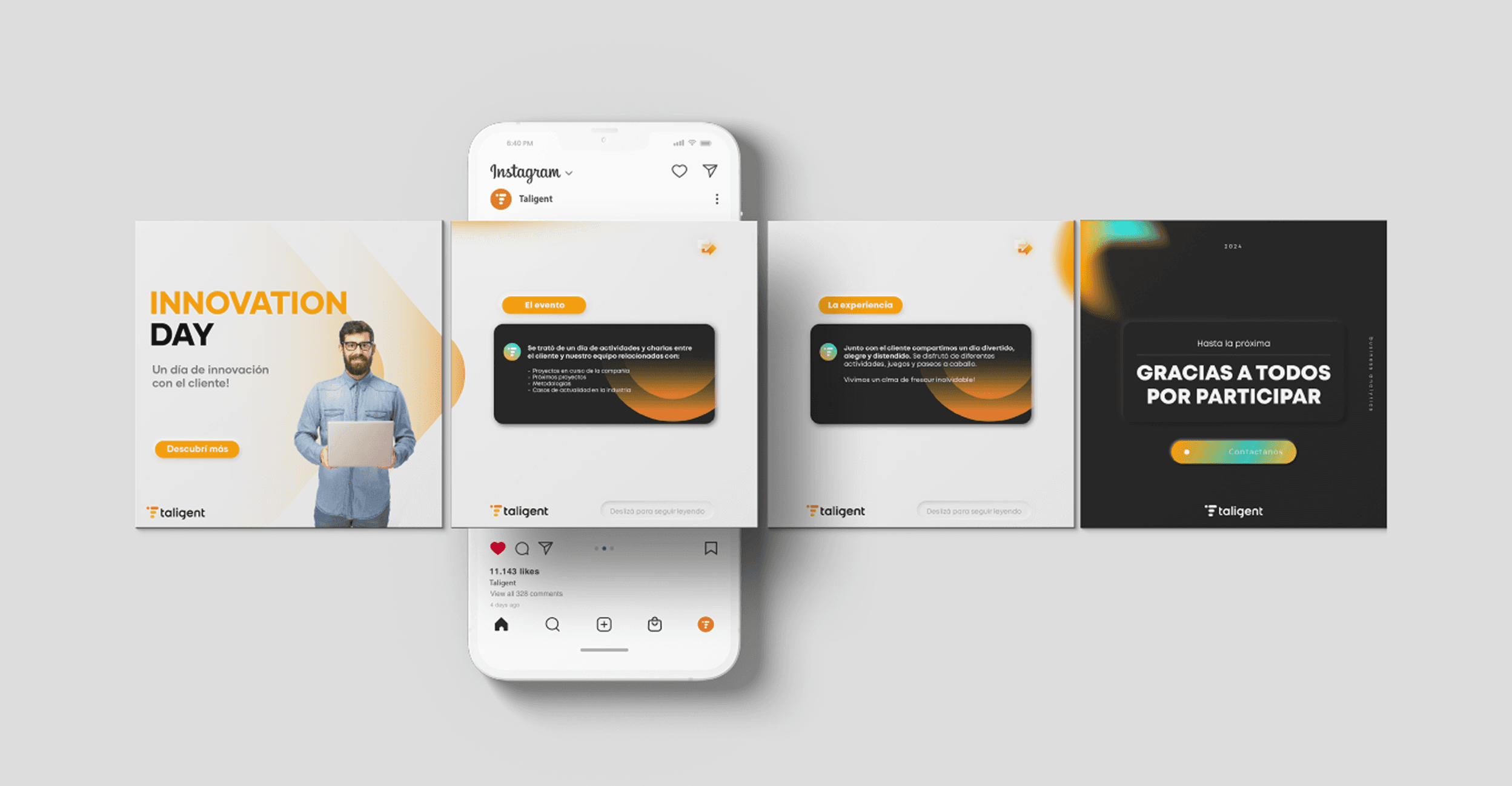 Taligent — social media designs