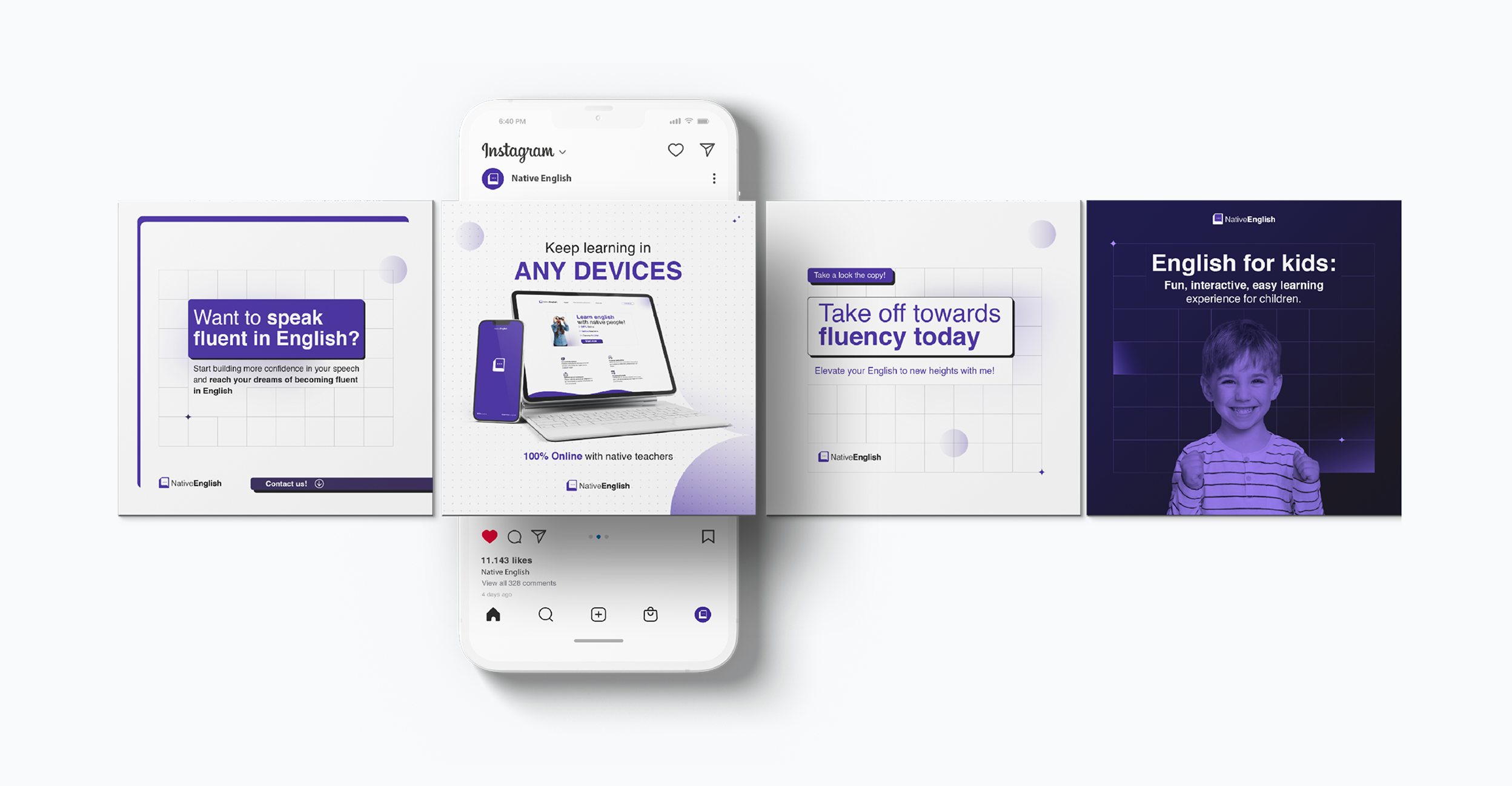Native English — Instagram template
