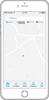 Home screen wireframe — version 2